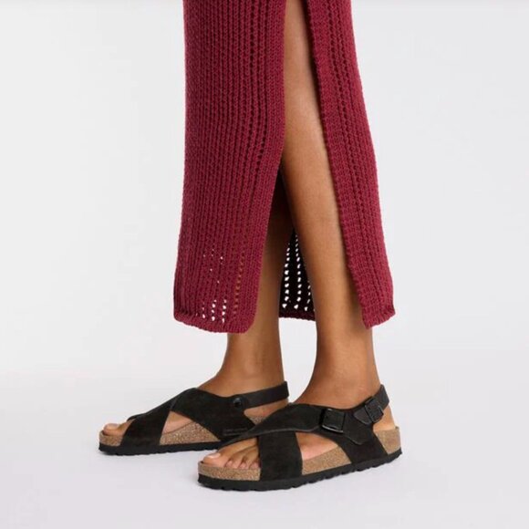 Birkenstock, Tulum Suede Sandal - Black_39 - Picture 1 of 10